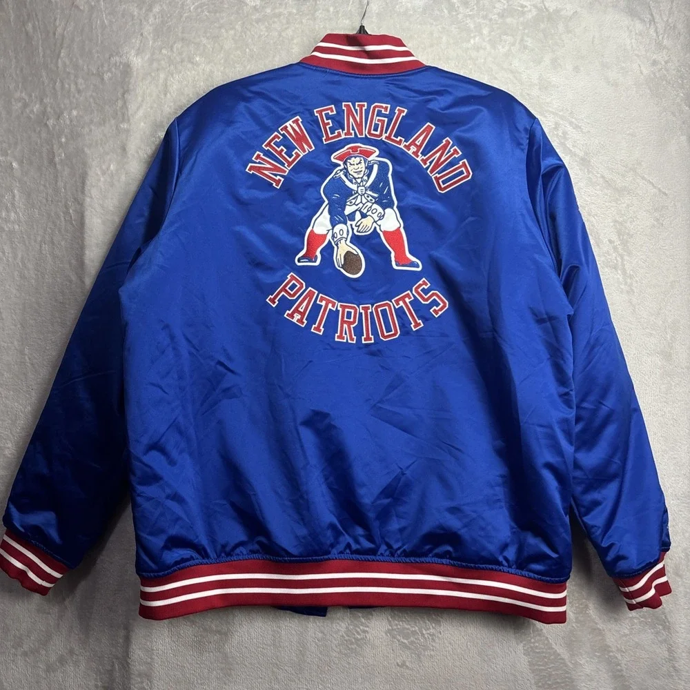 NWT New England Patriots Mitchell & Ness Throwback Jacket Size 2XL Brand New